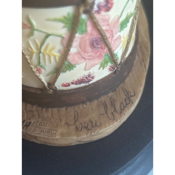 1984 Schmid Border Fine Arts Clown Figurine On Drum Handcrafted In Scotland - Picture 7 of 11